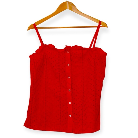 B.YELLOWTAIL Poppy Eyelet Cami (M) - Picture 1 of 4